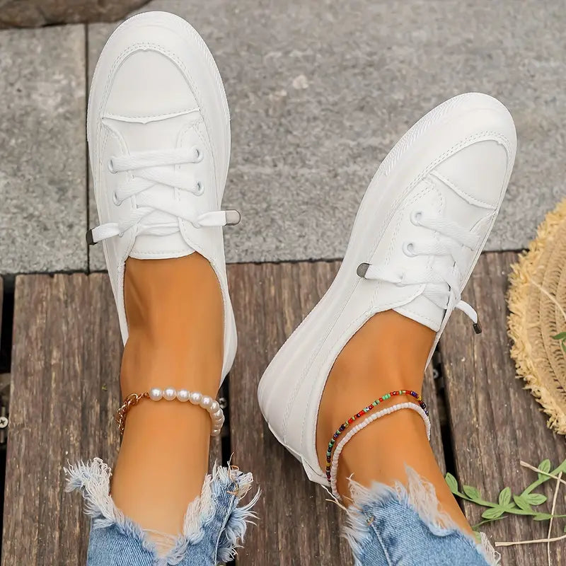 Women's Shoes Flat Casual Style Faux Leather