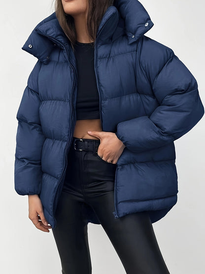 Women's Short Hooded Puffer Jacket