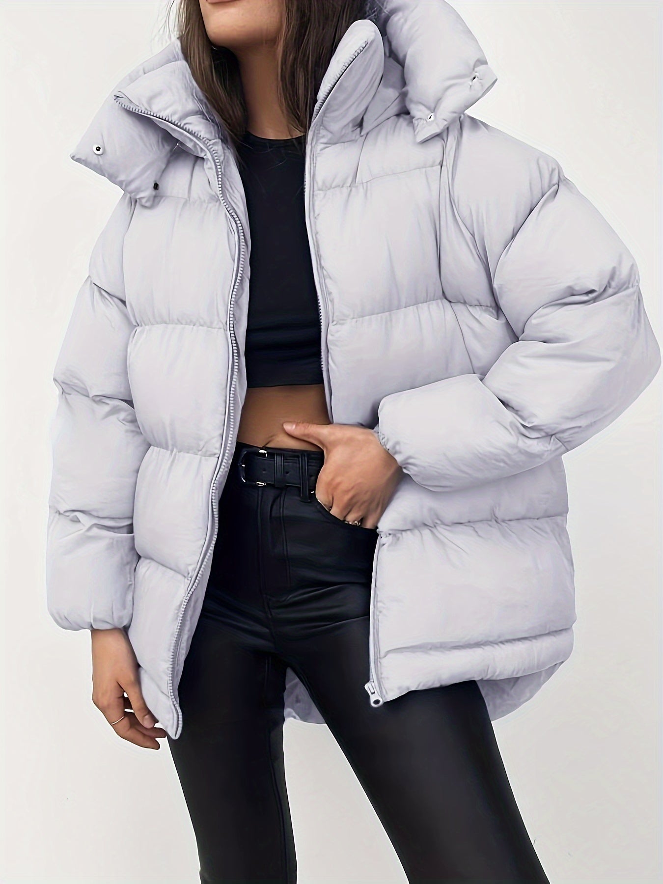 Women's Short Hooded Puffer Jacket