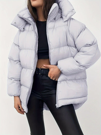 Women's Short Hooded Puffer Jacket