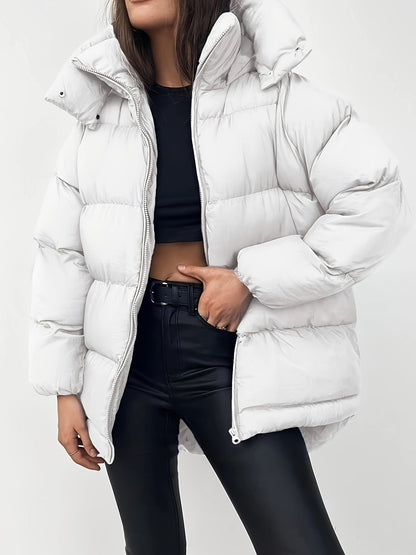 Women's Short Hooded Puffer Jacket
