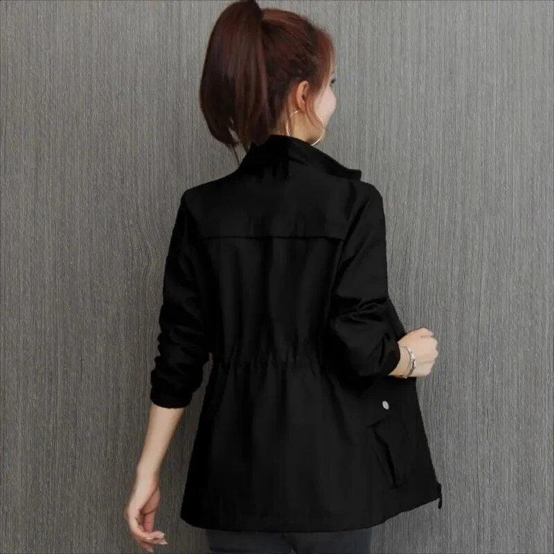 Women's Short Summer Jacket With Practical Side Pockets Lightweight Breathable Stylish