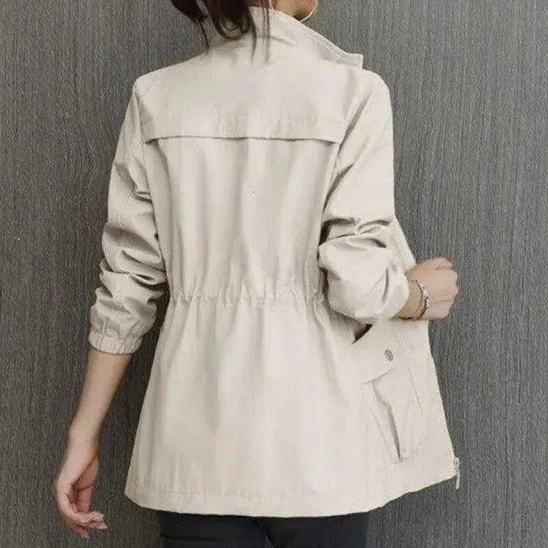 Women's Short Summer Jacket With Practical Side Pockets Lightweight Breathable Stylish