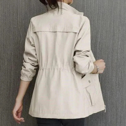 Women's Short Summer Jacket With Practical Side Pockets Lightweight Breathable Stylish