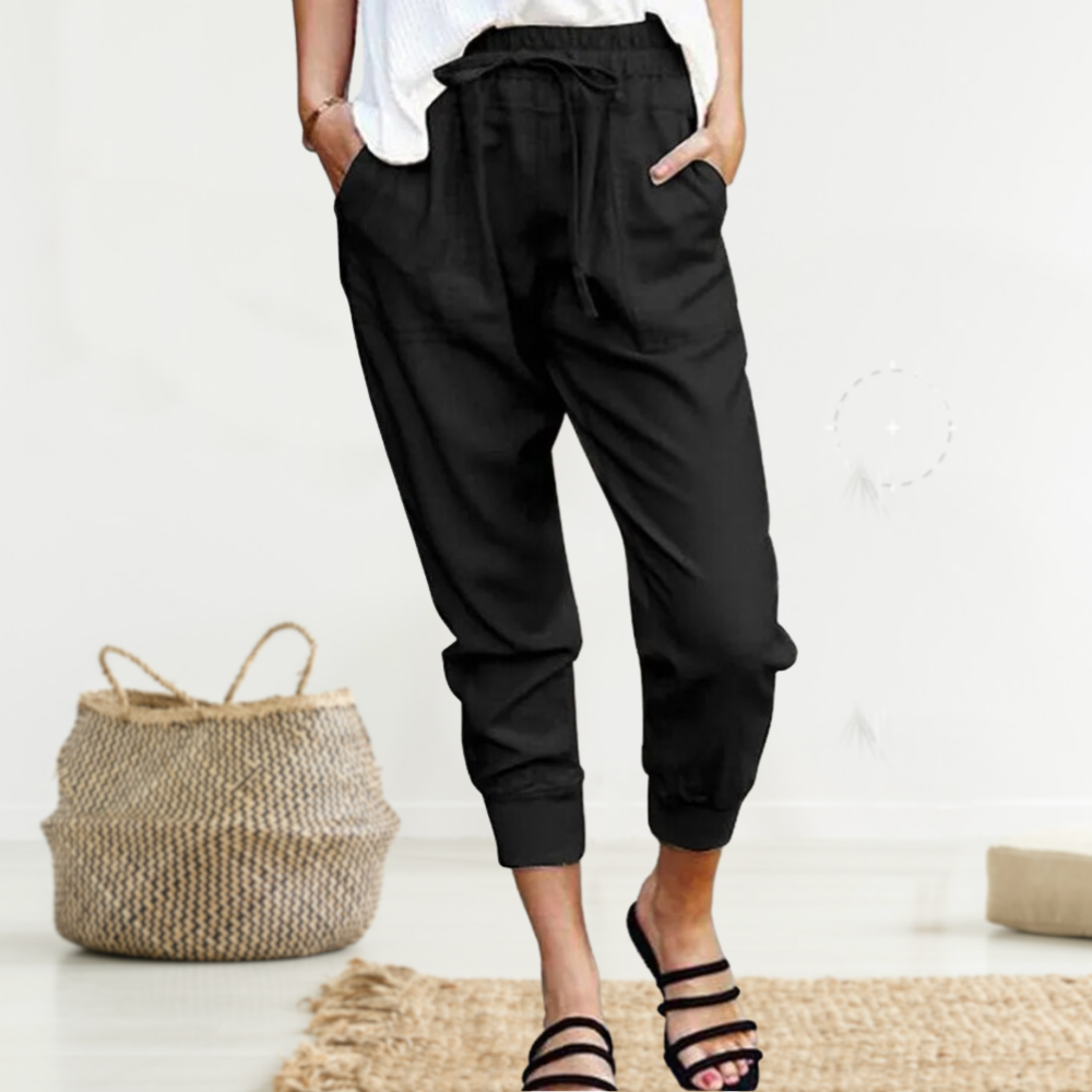 Women's Short Trousers Stylish Linen Style Casual