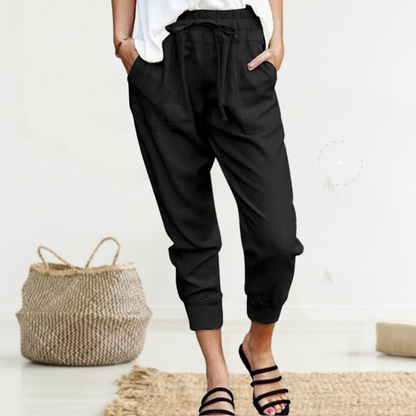 Women's Short Trousers Stylish Linen Style Casual