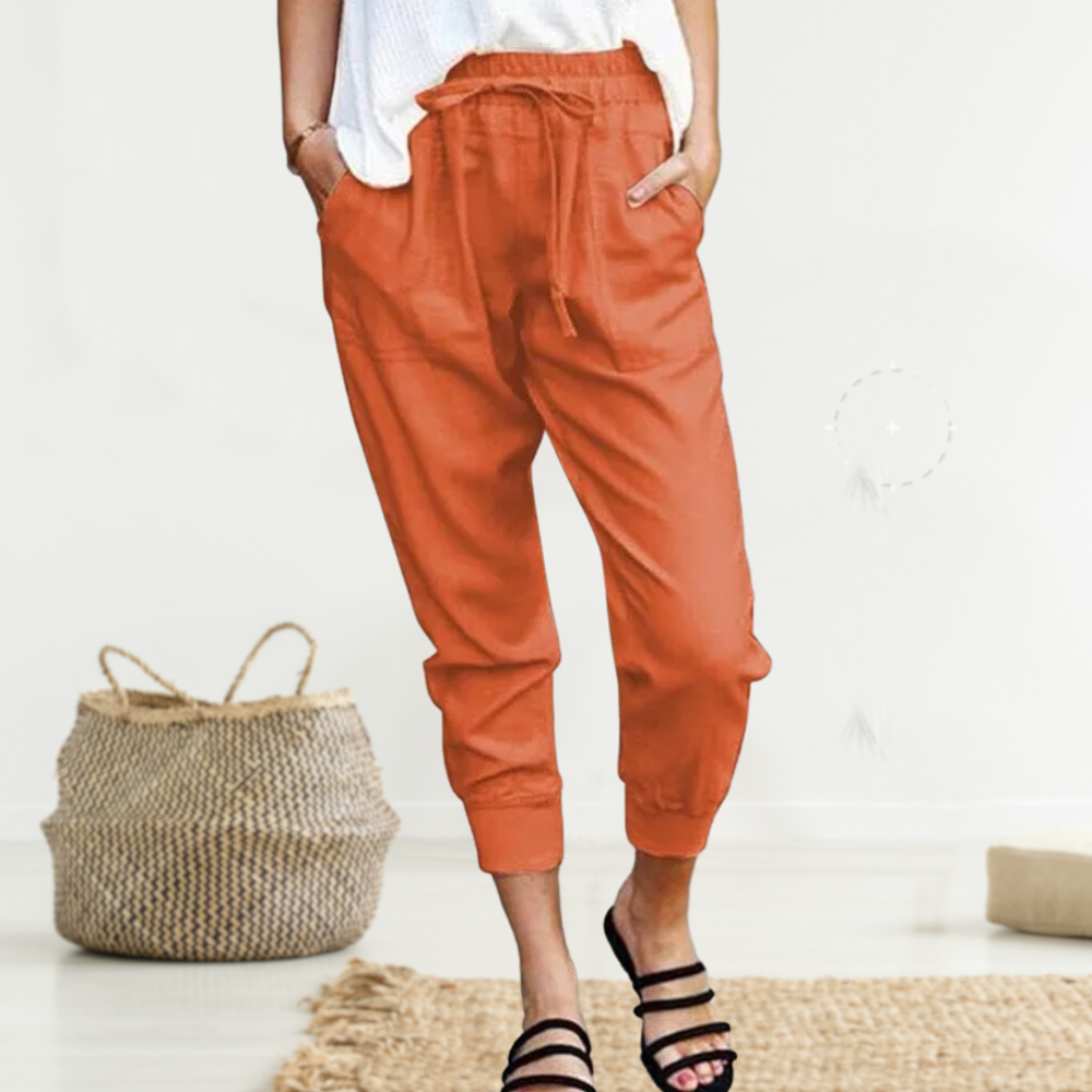 Women's Short Trousers Stylish Linen Style Casual
