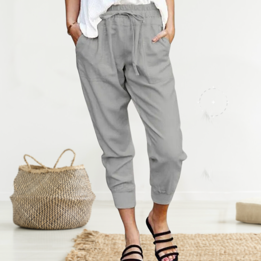 Women's Short Trousers Stylish Linen Style Casual