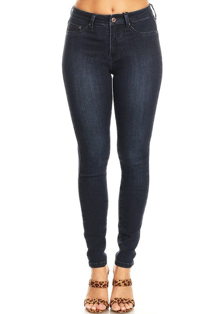 Women's Skinny Jeans High Waist Denim Indigo