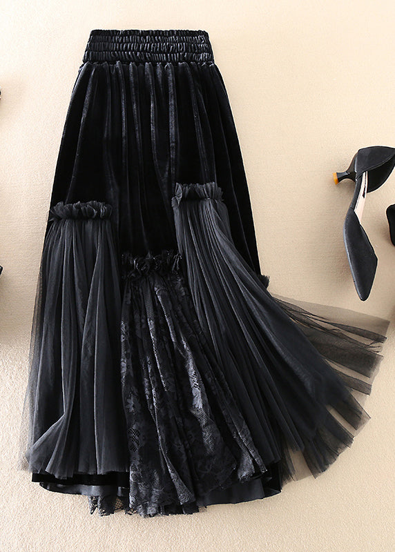 Women's Skirt Tulle Patchwork Style