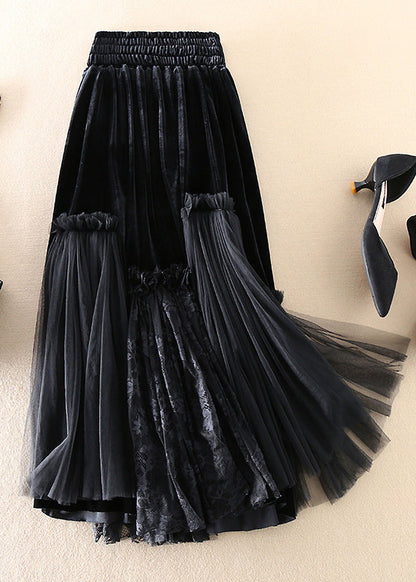 Women's Skirt Tulle Patchwork Style