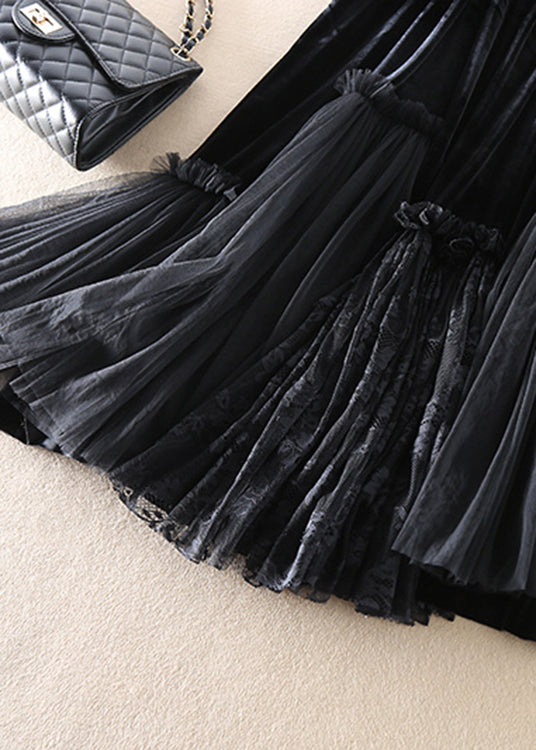 Women's Skirt Tulle Patchwork Style