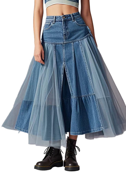 Women's Skirt with Tulle Accents for Casual and Formal Occasions