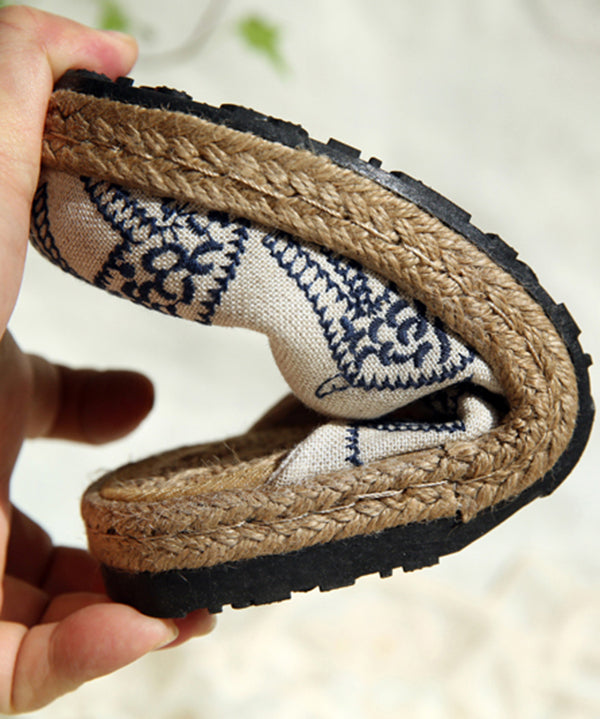 Women's Slide Sandals Embroidered
