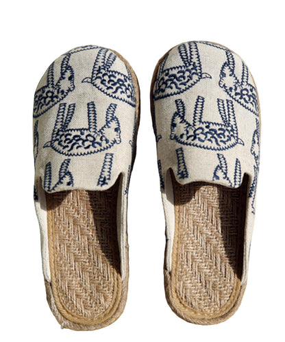 Women's Slide Sandals Embroidered