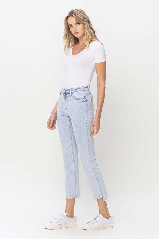 Women's Slim Straight Jeans High Waist