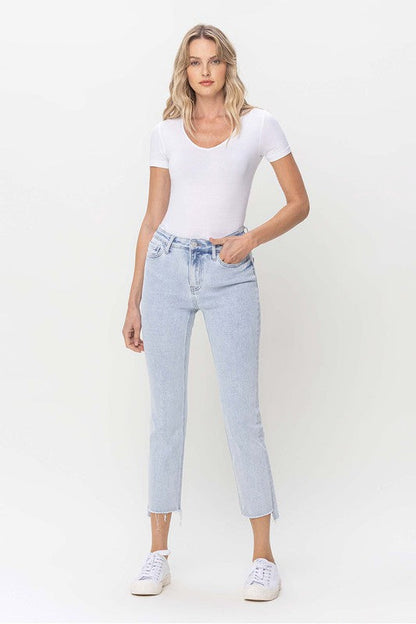 Women's Slim Straight Jeans High Waist