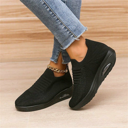 Women's Slip-on Sneakers Mesh and Air Heel