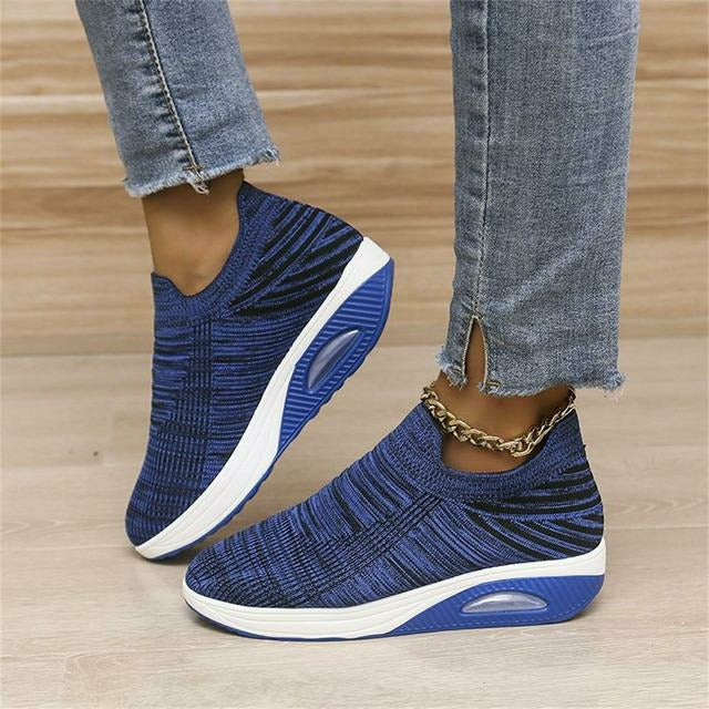 Women's Slip-on Sneakers Mesh and Air Heel