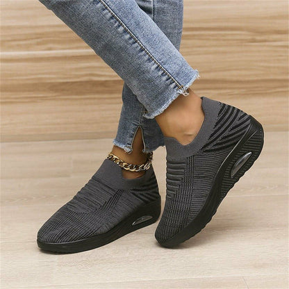 Women's Slip-on Sneakers Mesh and Air Heel