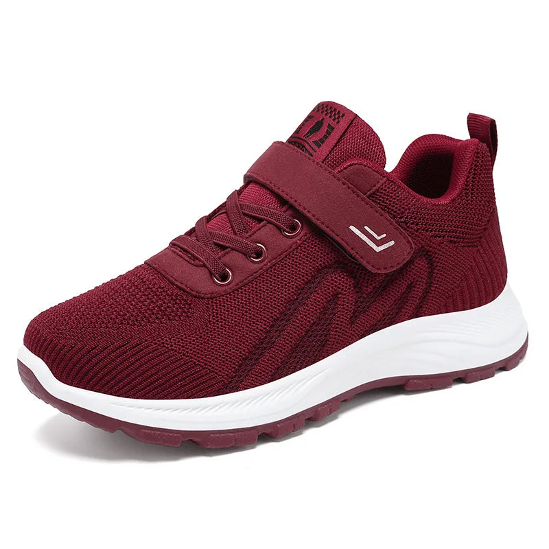 Women's Sneakers Breathable Casual Lacing Mesh Shoes