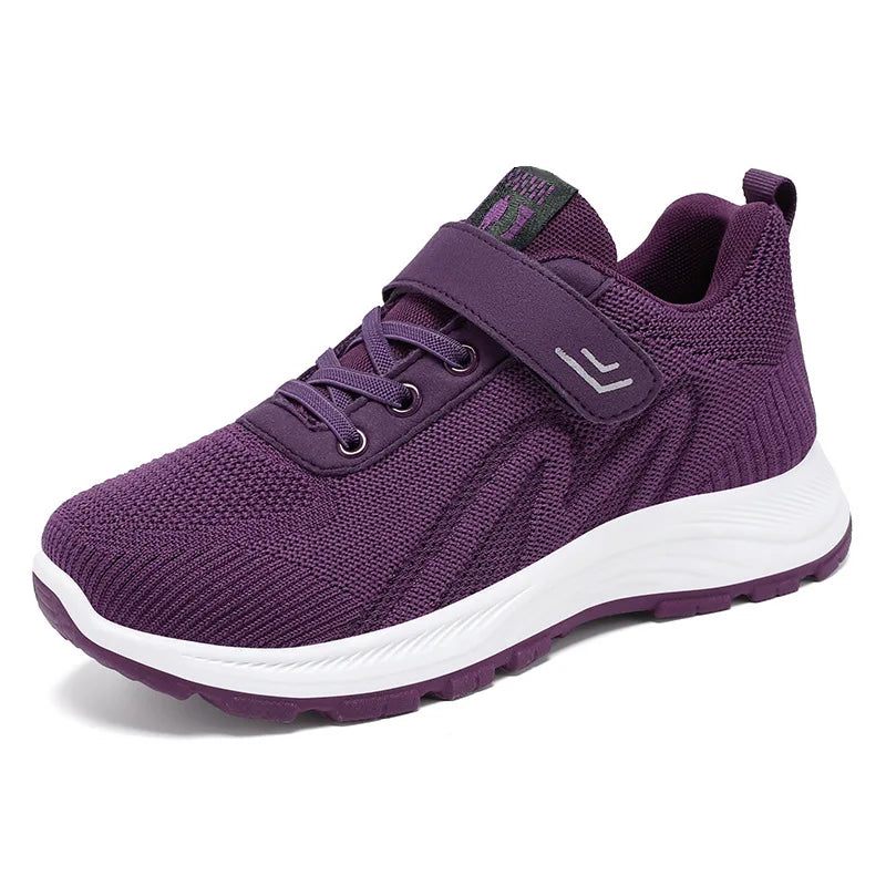 Women's Sneakers Breathable Casual Lacing Mesh Shoes