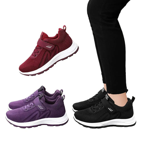 Women's Sneakers Breathable Casual Lacing Mesh Shoes