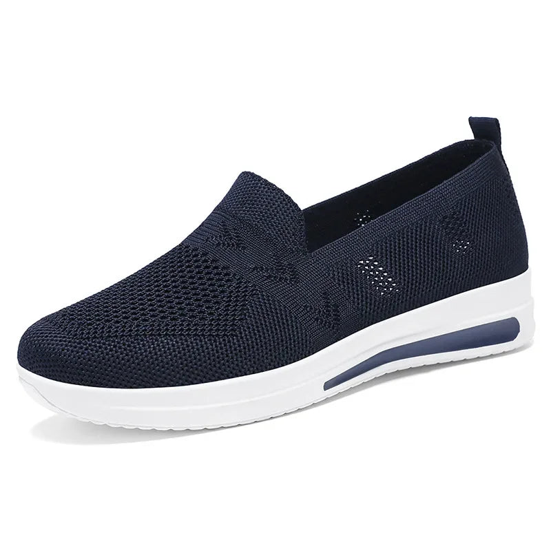 Women's Sneakers Breathable Knitted Mesh Casual Shoes