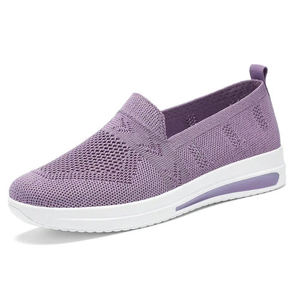 Women's Sneakers Breathable Knitted Mesh Casual Shoes