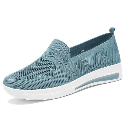 Women's Sneakers Breathable Knitted Mesh Casual Shoes