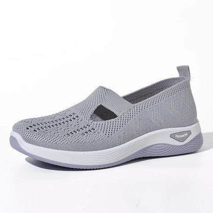 Women's Sneakers Breathable Mesh Casual Shoes Slip-resistant Flat Woven Shoes
