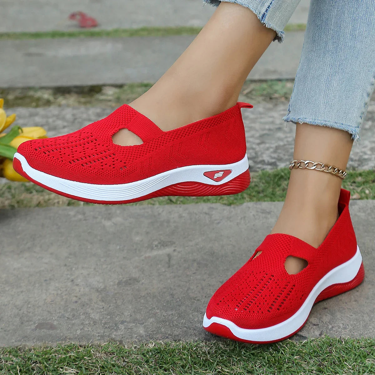 Women's Sneakers Casual Breathable Lightweight Textile