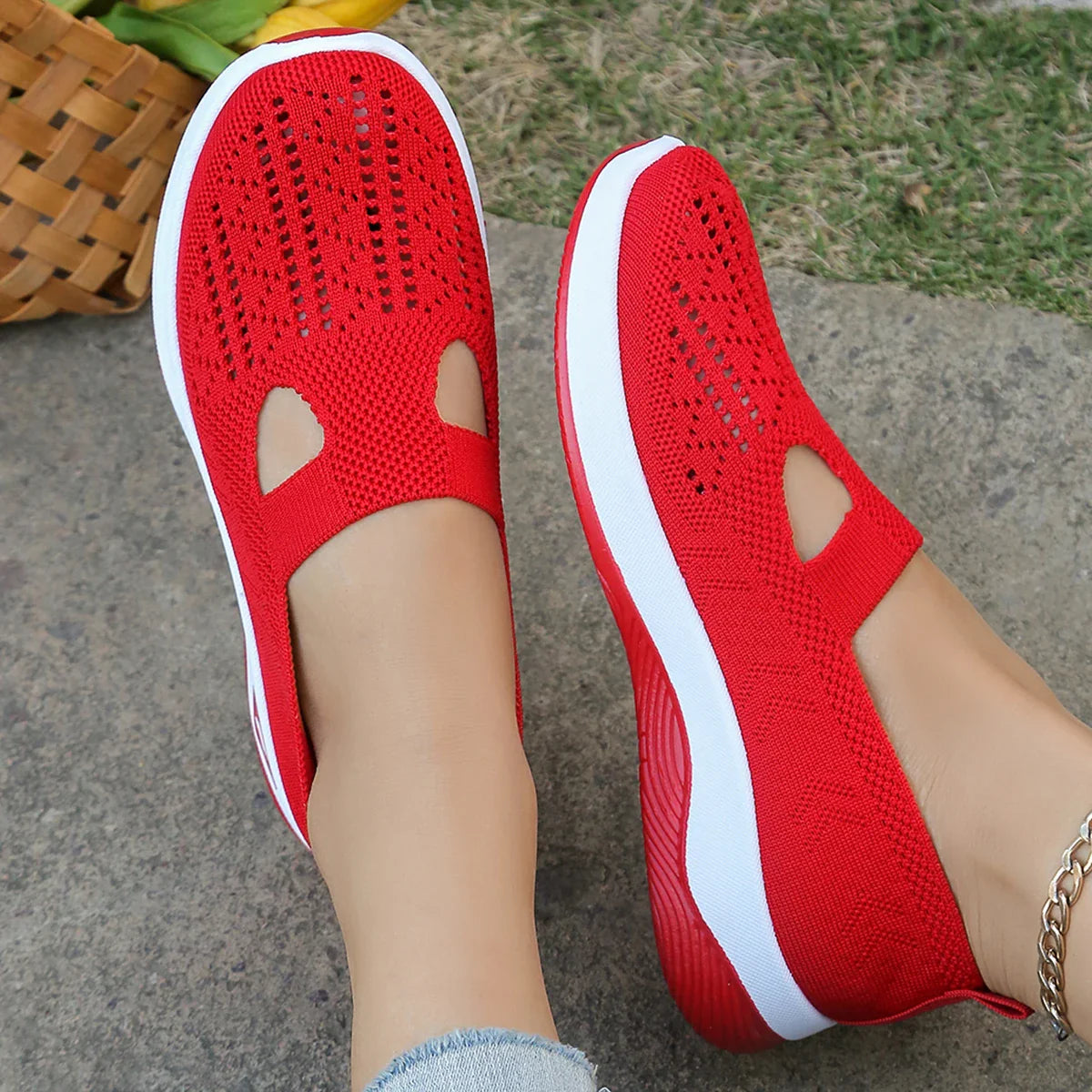 Women's Sneakers Casual Breathable Lightweight Textile