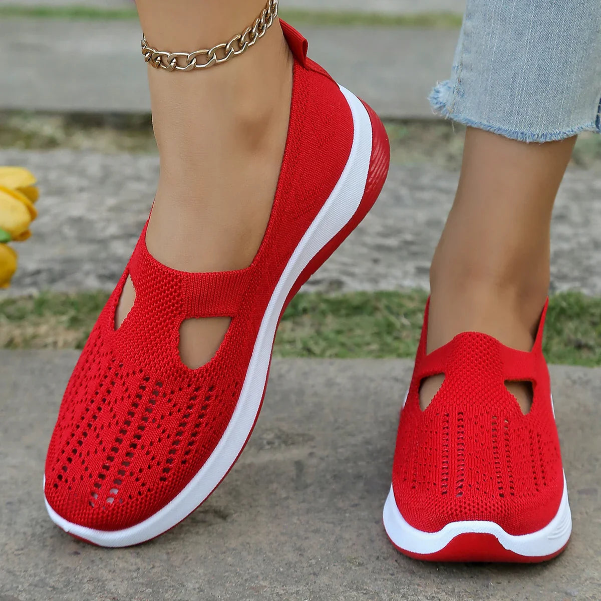 Women's Sneakers Casual Breathable Lightweight Textile