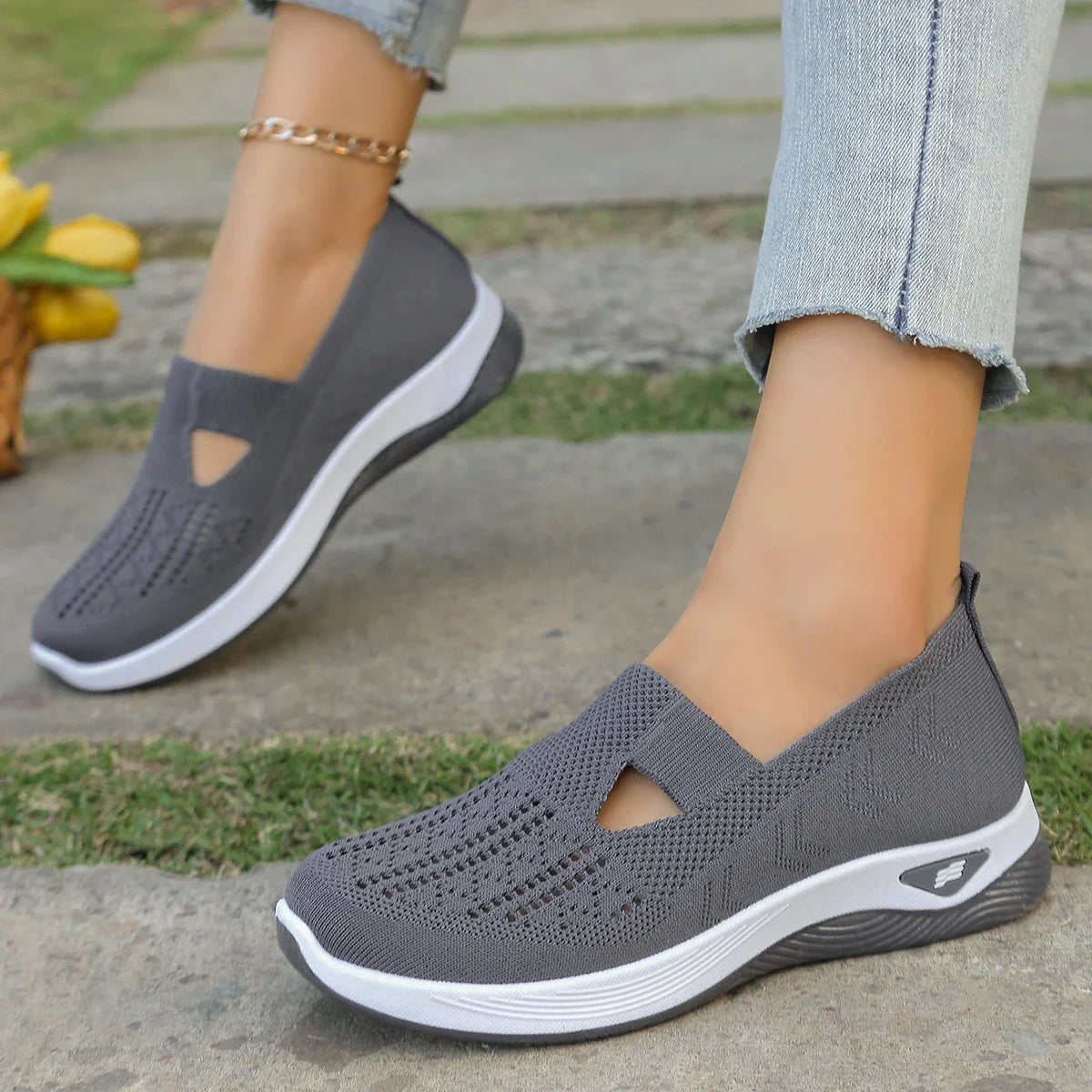 Women's Sneakers Casual Breathable Lightweight Textile