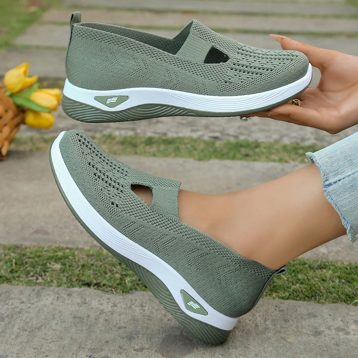Women's Sneakers Casual Breathable Lightweight Textile