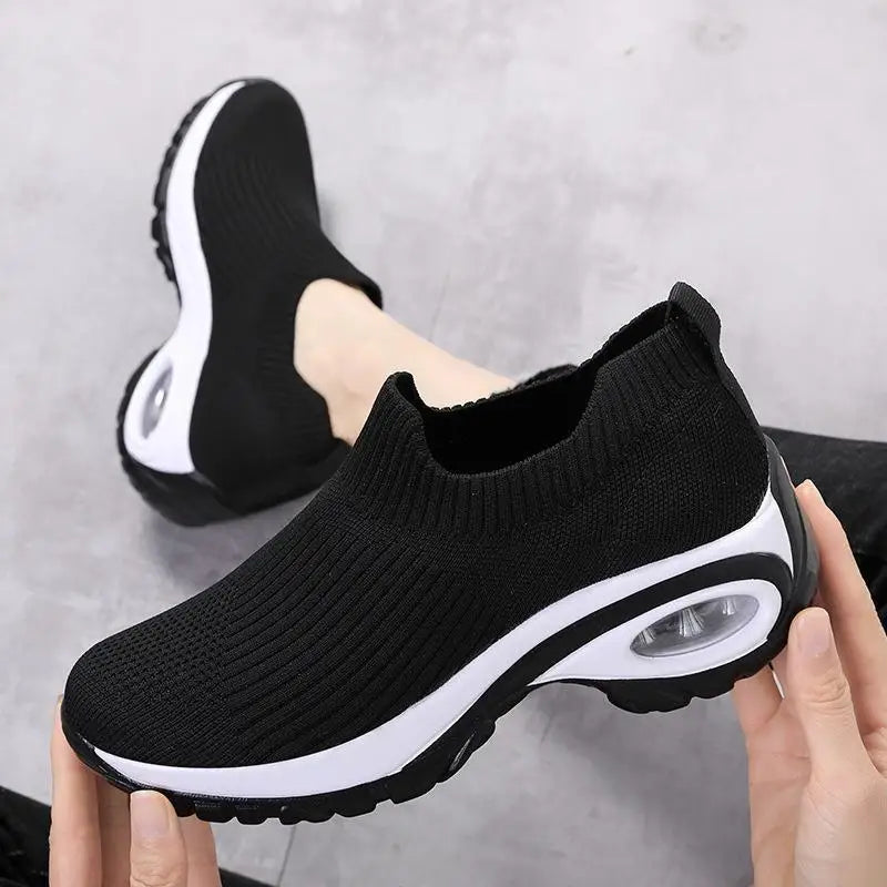 Women's Sneakers Casual Sport Breathable Wedge Platform Shoes