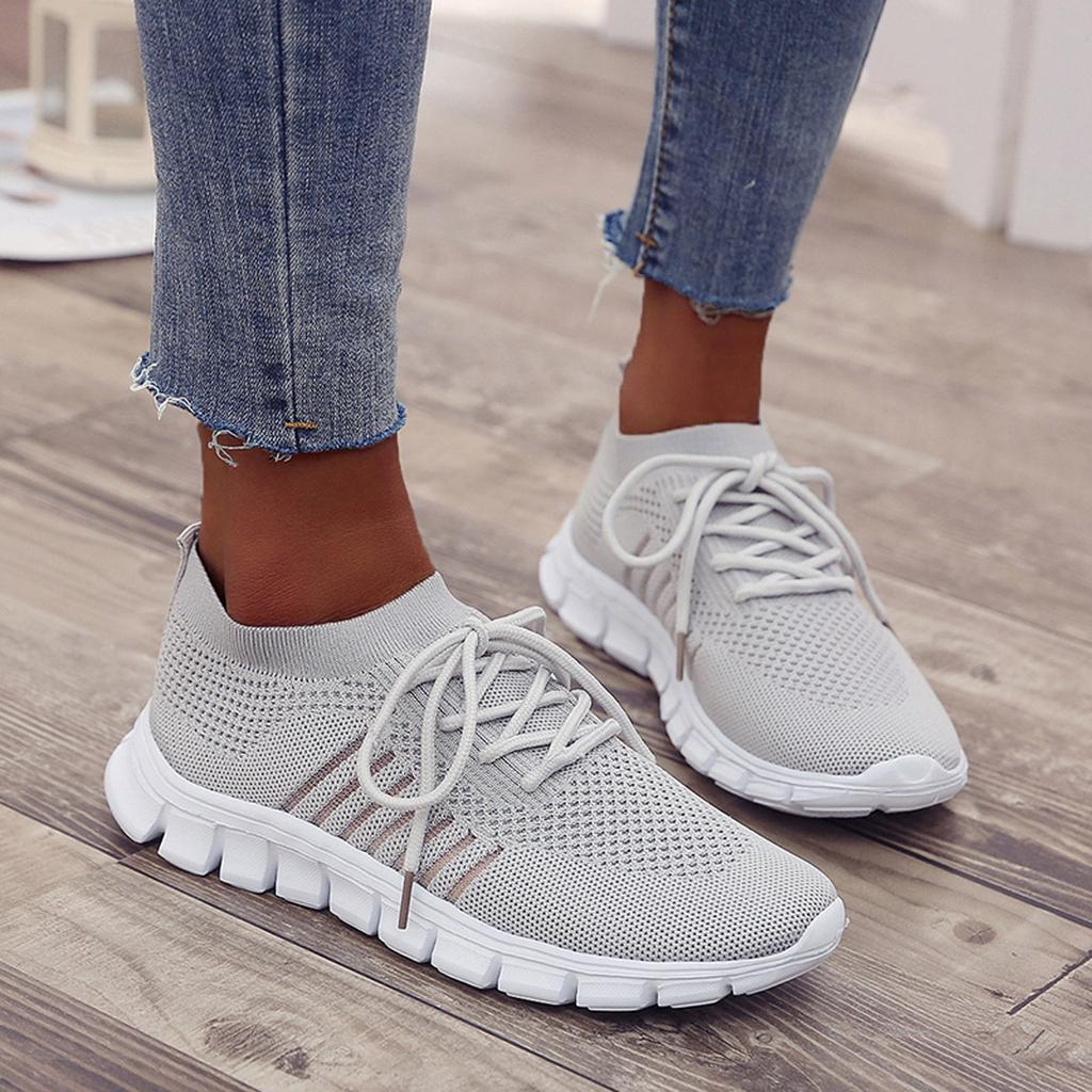 Women's Sneakers Comfortable Orthopaedic Design Breathable Textile