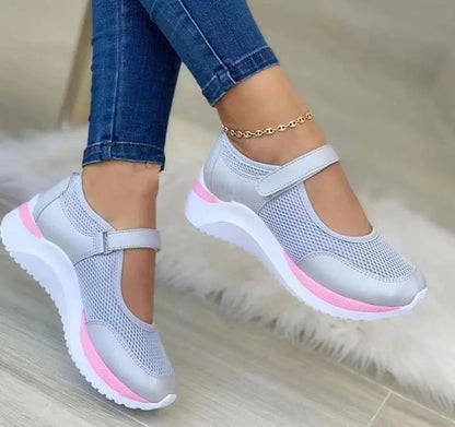 Women's Sneakers Knitted With Thick Sole Casual Shoes