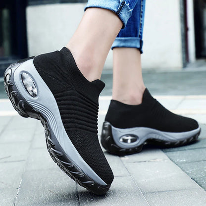 Women's Sneakers Orthopaedic Platform Breathable Textile