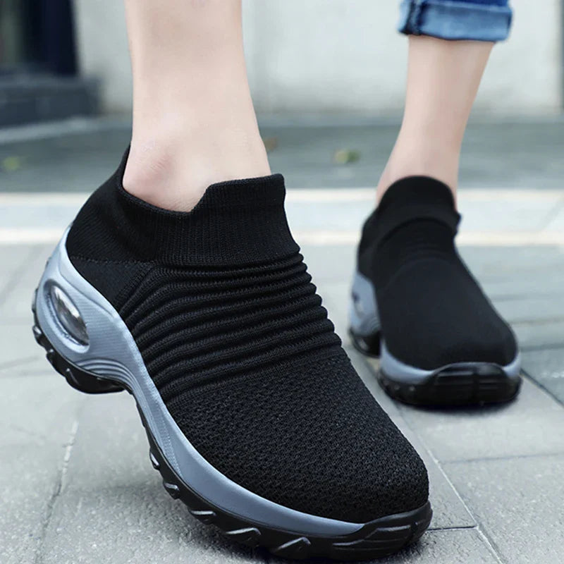Women's Sneakers Orthopaedic Platform Breathable Textile