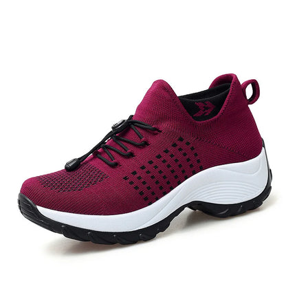 Women's Sneakers Orthopaedic Platform Breathable Textile