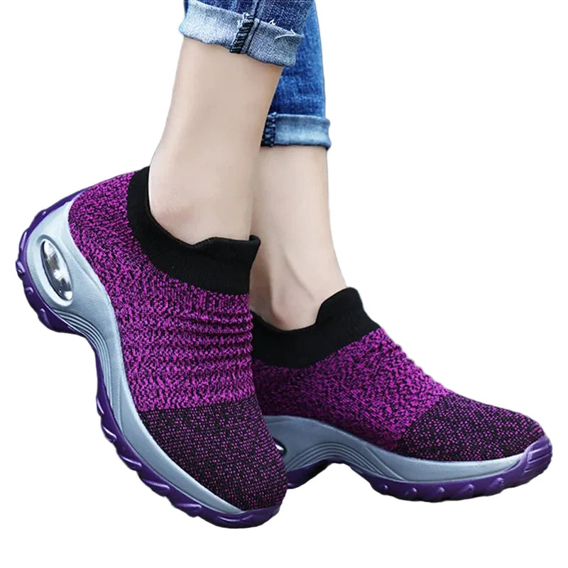 Women's Sneakers Orthopaedic Platform Breathable Textile
