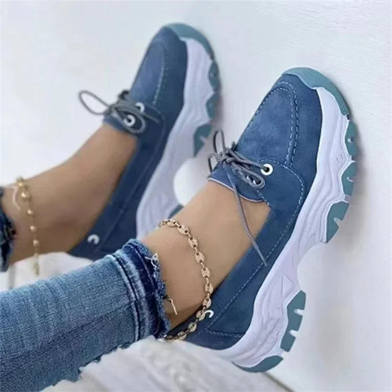 Women's Sneakers Platform Breathable Casual Textile