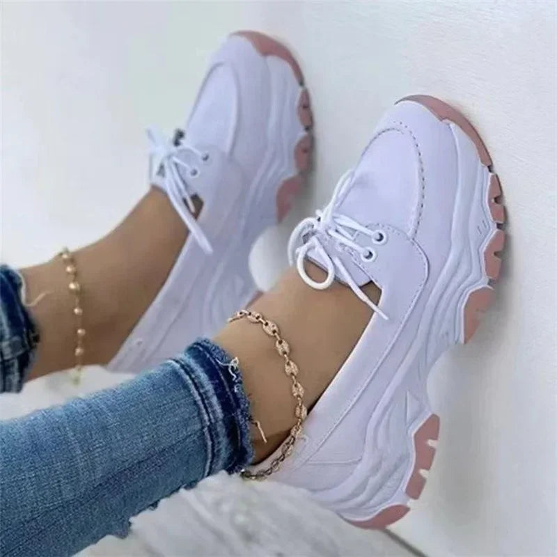 Women's Sneakers Platform Breathable Casual Textile