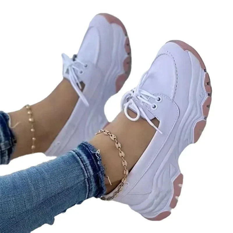Women's Sneakers Platform Breathable Casual Textile