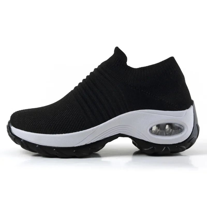 Women's Sneakers Platform Casual Breathable Textile