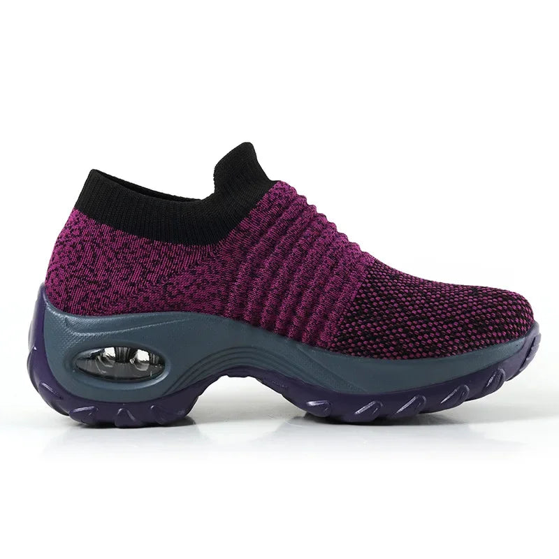 Women's Sneakers Platform Casual Breathable Textile