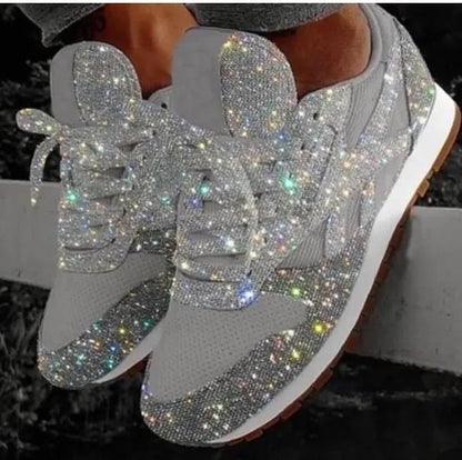 Women's Sneakers With Sequins Casual Breathable Foam