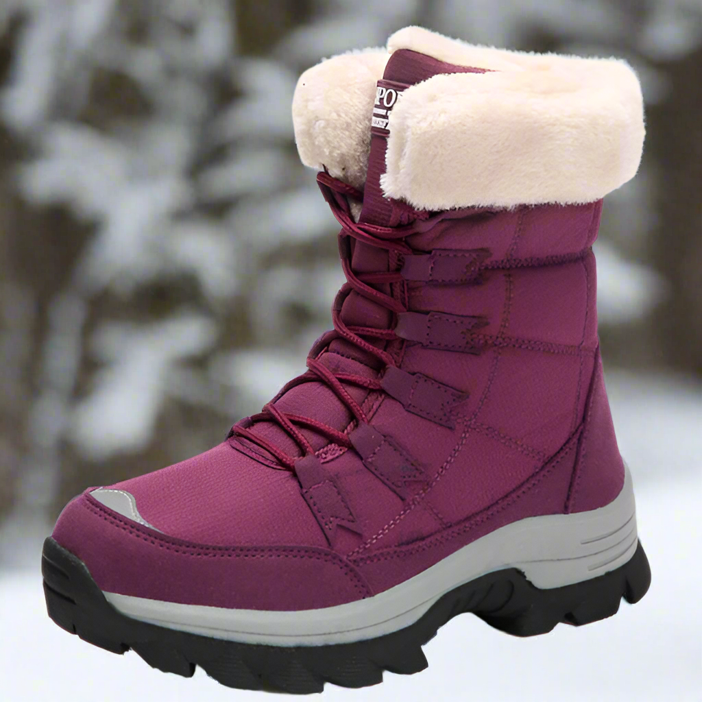 Women's Snow Boots Lined Waterproof With Sturdy Sole